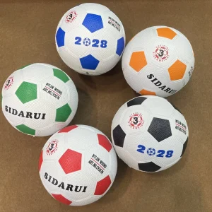 Guinea Market Custom Promotional Gift Kids Football Mini Size 2 3 4 Custom Logo Rubber Soccer Ball Size 3 Football