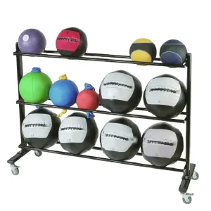 Gym Equipment 3 Tier Medicine Ball Rack with Wheels HRIR04