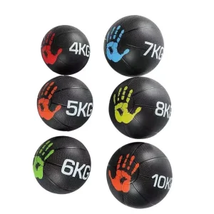 Gym Equipment Exercise Rubber Medicine Ball Wall Rack Set RUIBU 1007