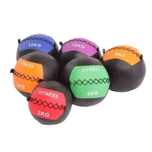 Gym Fitness Wall Ball Black Rubber PVC Medicine Ball 10KG for Yoga Exercise for Gym Enthusiasts
