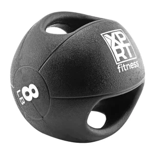 Gym Medicine Ball with Handles for Functional Training and Exercise Routines for Strength Training