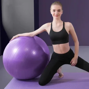 Gym Yoga Ball Made of Environmentally Friendly Pvc Material Explosion Proof With Stable Elasticity and Anti Slip Surface