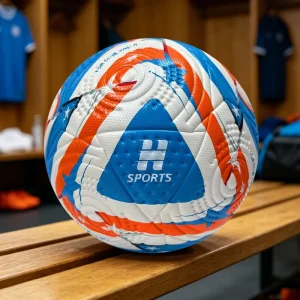 H Sports Soccer Ball Size 5 Thermal Bonded PU Material New Fashion Game Designed for Match Training and Street Play