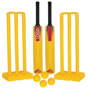 HDPE Plastic Cricket Kit for All Age Groups Unisex Cricket Bat Beginner Promotional Beach Cricket Bat Kit