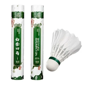 Half Feathered Duck Feather Badminton Shuttlecock PU Cork Head Training OEM Supported