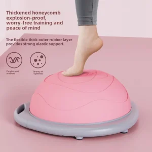 Half Sphere Inflatable Balance Fitness Yoga Ball Core Training and Pilates Home Exercise Equipment