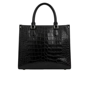 Handbags Manufacturer Factory In China Custom OEM Low MOQ High Quality Black Crocodile PU Leather Women Handbags