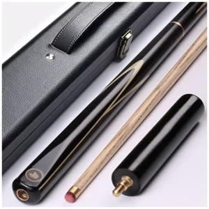 Handmade Professional 1pcs Snooker Cue Inlay Ash Wood Shaft with Maple Butt Stainless Steel Joint Billiard Accessory