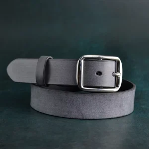 Handmade Retro White Tower Horse Reins Belt 3.8cm Day Needle Casual Cowhide Stainless Steel Leather Material Gift Box Included