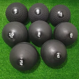 Hard Rubber Solid Soft Weighted Slam Ball Medicine Ball for Core Training and Portable Gym Fitness