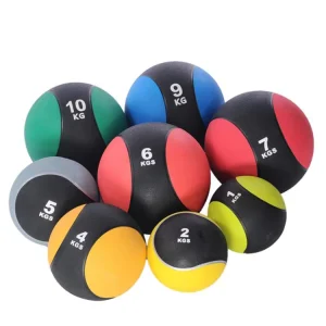Hard Rubber Solid Two Color Eco Friendly Medicine Gym Ball 1kg-10kg Custom Logo for Home & Gym Use