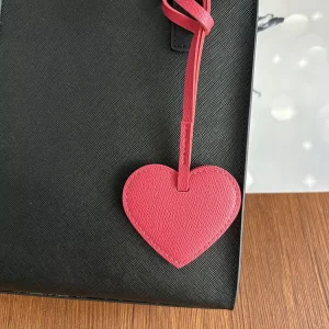 Hearts Bag Charm Fashion Leather Heart Charms for Handbags Cute Key Chain Charms Accessories