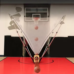 Heavy-Duty Automatic Throwing Basketball Shooting Machine Steel PE Eco-Friendly Portable Adjustable Equipment Court Equipment