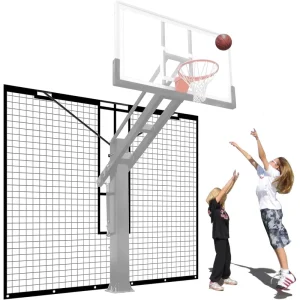 Heavy Duty Basketball Return Net 12FT X 10FT UV Resistant Yard Guard Backstop Nets Basketball Return & Defensive Net System