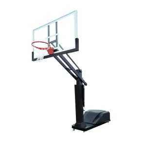 Heavy Duty Portable Adjustable Basketball Hoop System with Tempered Glass Backboard Height Adjustable Indoor Outdoor