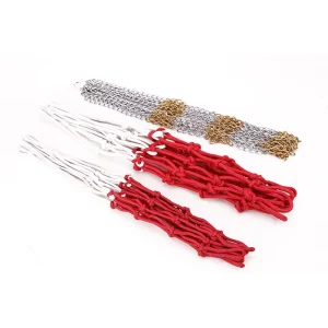 Heavy Duty Standard Basketball Net Replacement Set Indoor Outdoor Fitness Equipment Hoop Professional Metal Chain Basketball Net