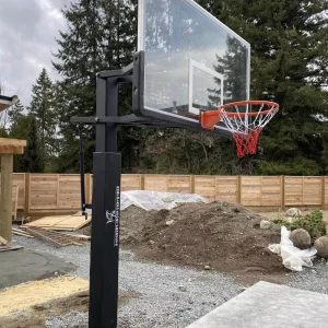 Height Adjustable Inground Basketball Hoop Basketball Goal for Outdoor Training