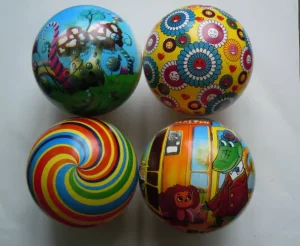High Bounce Full Print PVC Toy Ball Durable Colorful Kid Safe