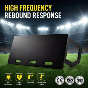 High Density HDPE Soccer Rebound Board Portable Football Training Wall for Solo Backyard Practice