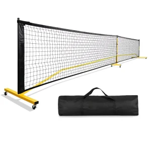 High Elastic Durable 22FT Full Court Steel Frame Portable Complete System Pickleball Net Indoor Outdoor Matches Entertainment