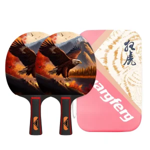 High Elasticity Carbon Fiber Table Tennis Racket with Anti Slip Handle and Durable Rubber Bottom Pingpong Paddle