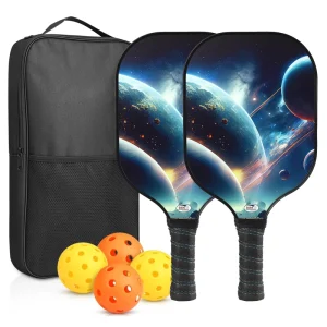 High Performance 16mm T700 Glass Fiber Honeycomb Core Squash Racket USAPA Approved Training Children’s Rackets Set