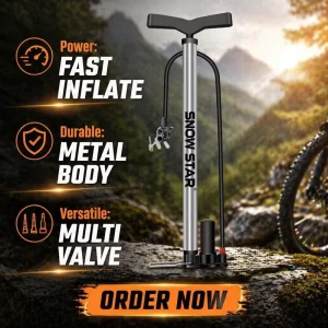 High Pressure Inflator for Road Bike Car MTB Sports Balls Convenient Floor Pump for Bicycle Tire Pumps Bike Car Sports Ball Pump