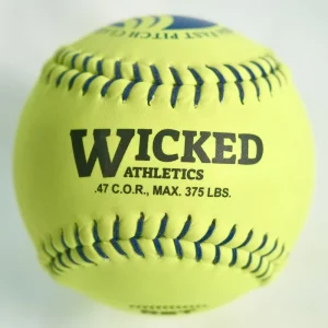 High Quality 12 Inch Training Softball Baseball Ball Cow Leather Grade Cushioned Cork Core Handmade Raised Seams Construction