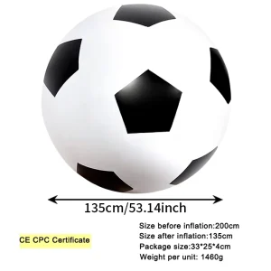 High Quality 135cm Giant Inflatable PVC Beach Ball Promotional Toy for Outdoor Beach Play Family Fun Party Games