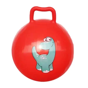 High Quality 20cm PVC Material Children Toy Jumping Hopping Ball with Handle