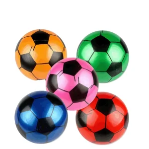 High Quality 22CM Inflatable Plastic Soccer Ball Colorful Non toxic With Toys