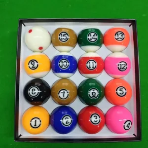 High Quality 4A Grade Resin Pool Billiard Balls Green 2-1/4 Inch 16 PCS Set
