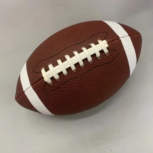 High Quality American Football Personalized Rugby Ball Custom Logo Print Machine Stitched Size 9 PU Leather