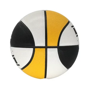 High Quality Basketball New Design Basketball Size 7 PU Custom Logo Black White Yellow Sports Basketball