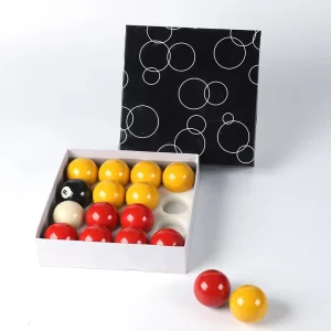 High Quality Billiards Standard 5.08cm Red and Yellow Ball Billiards Wear resistant High strength Billiards
