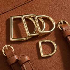 High Quality Brass D ring 50mm Solid Brass D shaped Buckle