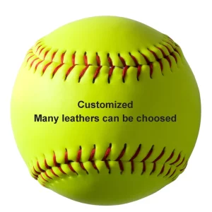 High Quality Custom 9 Inch PU Leather Softball Baseball Balls Outdoor Game Suitable Custom Logo Baseballs