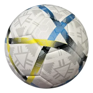 High Quality Custom Logo Durable Outdoor PVC Soccer Ball Stock Leather Training Official Match Size 5 Machine Stitched
