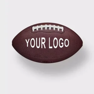 High Quality Custom Logo Leather Pu Rugby American Football Ball Customize Color Customized Size Durable Training Use Customized