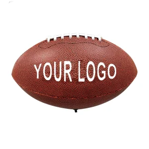 High Quality Custom Logo Pu Fiber Professional American Football Ball Machine Stitched Foldable with Mesh Bag