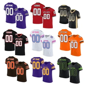 High Quality Custom Logo Stitched American Football Jersey Rugby Uniform Sublimation Football T-shirts Jerseys