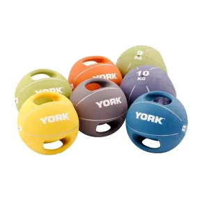 High Quality Double Handle Gym Two Handles Double Grip Medicine Ball PVC Weight Ball for Strength Exercises