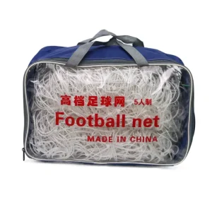 High Quality Durable Outdoor White Polyester Plastic Frame 5 Player Replacement Football Goal Net