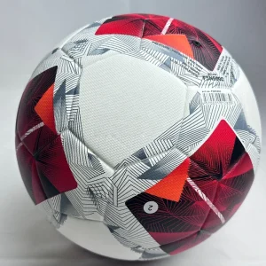 High Quality Eco Friendly Durable Leather Print Thermal Bonded PU Molten Soccer Ball Size 5 for Team Sports
