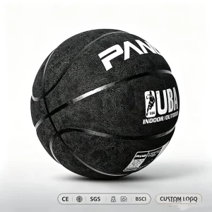 High Quality Eco Friendly Durable PU Leather Design Logo Basketball with Natural Rubber Bladder 620 650g Weight Customized Bulk