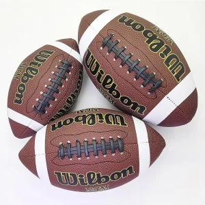 High Quality Game Use PU Composite Leather PU American Football Official Size 9 Football Ball Rugby Ball