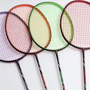 High Quality Hard Eco Friendly Durable Badminton Rackets Ultra Light Professional Training Single Adult Carbon Fiber