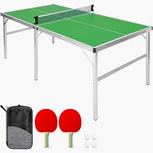 High Quality Household Folding Ping Pong Table Outdoor Indoors Table Tennis Set with Engineered Wood Alloy Steel Table