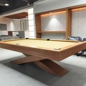High Quality Luxury Modern Slate Bed 7/8/9ft Custom Billiard/Pool Table, Real Leather Pockets, Solid Wood Rails, Indoor Use