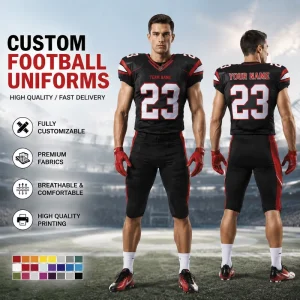 High Quality Men’s Sports Rugby American Football Jerseys Embroidered Customizable Quick Dry Breathable Wear